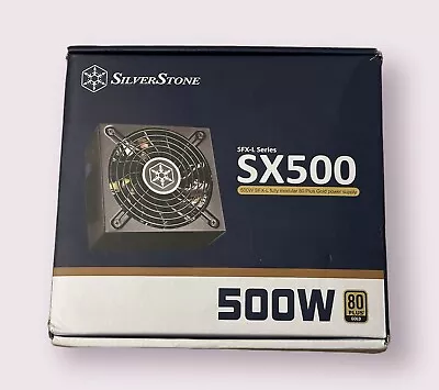 @READ IN@ SilverStone SX500-LG 500W SFX-L Fully Modular 80PLUS Gold Power Supply • £70