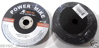 Cut Off 20 Pc.  3  Inch X 1/16  Inch Thick X 3/8  Arbor Cut Off Wheels For Metal • $11.99