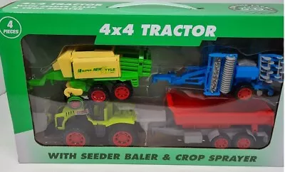 Farm Series 4x4 Tractor - Ty4234 Tractor Plower Digger Farm Driver Toy • £24.99