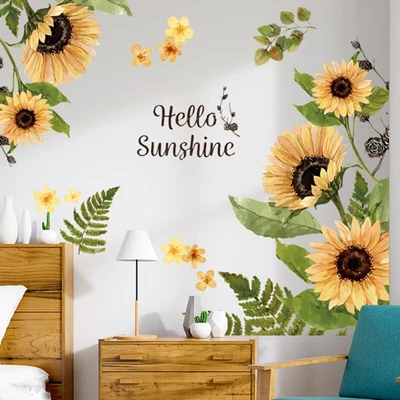 Tropical Leaves Wall Decal DIY Nature Palm Tree Leaf Plant Wall Sticker For Room • $14.77