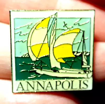 Beautiful Vintage Pin Badge Annapolis Maryland^ • $6.95