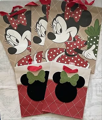 Hallmark Minnie Mouse Gift Bag Lot Of 5 • $14