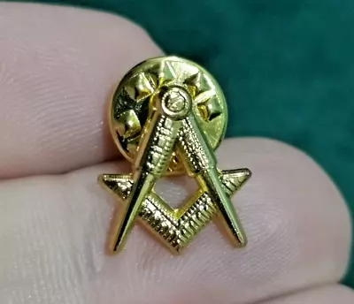 Masonic Pin Badge Square And Compass Lapel Pin (benefits Charity)  TOP QUALITY! • £2.99