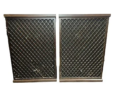 Vintage Set Of 2 JVC Speakers SK-15A Peak 200W RVS 100 W Tested And Works 100% • $399