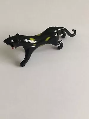 Vintage Murano Glass Lamp Work Black Panther • £5.99