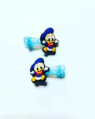 Handmade Hair Bows - Disney - Mickey And Friends - Donald Duck  #8 Hair Clips • $3