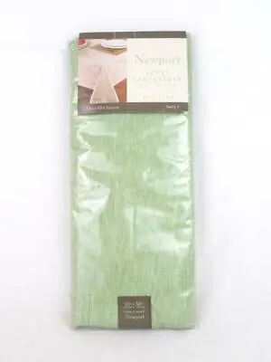 Newport Vinyl Tablecloth PVC Free 52 X 52in Square Green Seats 4 • $9.50