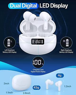 Wireless Bluetooth Earphones Headphones Ear Buds Pods In-Ear For All Devices UK • £12.99