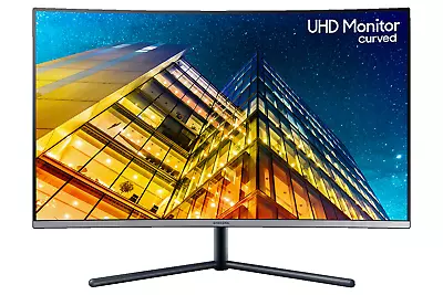 Samsung U32R590 32  4K UHD Curved Monitor 3840x2160 DisplayPort HDMI Box Damaged • $359.20