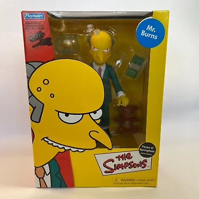 The Simpsons Mr. Burns Faces Of Springfield 9  Action Figure Playmates 2000s NEW • $39.99