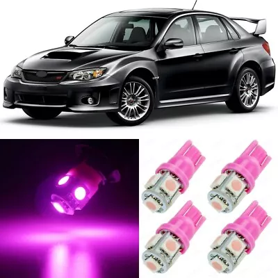 10 X Ultra PINK Interior LED Lights Package For 2004 - 2014 Subaru WRX STI +TOOL • $11.50