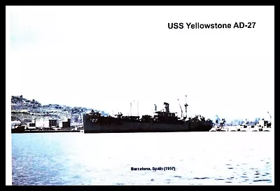 Postcard USS Yellowstone AD-27 LP1 • $4.75