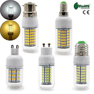 Dimmable LED Corn Light Bulb B22 E27 E14 GU10 G9 SMD Day Warm White Lamp Bright • $3.15