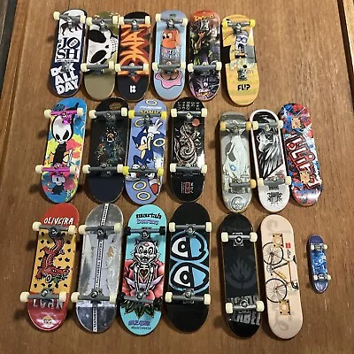 Lot Of 20 Vintage Tech Decks Tony Hawk Bird Sonic Toy Machine Skateboards • $79.99