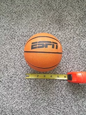 ESPN 5 Inch Mini Basketball Toy For Over-door Hoop Sg010y21051 Pump USED • $10