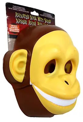 NEW Animated Monkey Mask W/ Sound Ape Halloween FREE SHIPPING! • $21.84