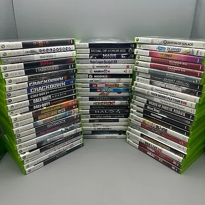 Microsoft Xbox 360 Games W/ Cases | Pick & Choose | TESTED | COMBINED SHIPPING! • $3.95