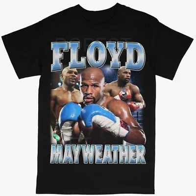 Floyd Mayweather Boxing MMA Fighting Black Crew T-Shirt S-5XL • $36.99