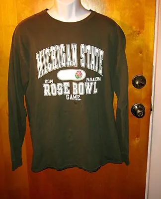 Vintage Michigan State University 2014 ROSE BOWL Long-SleevedT-Shirt Size L  MSU • $15.99