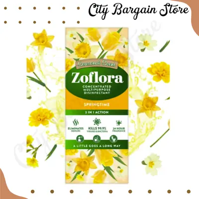 Zoflora Springtime Concentrated Disinfectant Disinfectant 500ml 3in1 E5 • £10.43