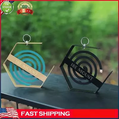 Hanging Mosquito Coil Holder Iron Hexagonal Incense Coil Burner Multifunctional • $10.63