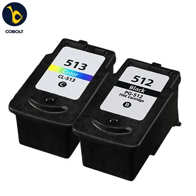 2 INK CARTRIDGE PG-512 CL-513 For Canon Pixma IP2700 IP2702 MP230 • £24.69