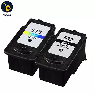 £24.69 • Buy 2 REMANUFACTURED INK CARTRIDGE PG-512/CL-513 For Canon Pixma IP2700 IP2702 MP230