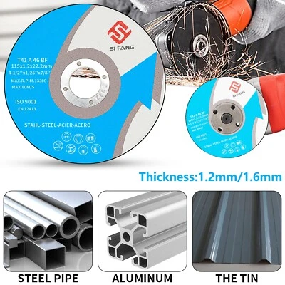 $19.97 • Buy 4.5 Inch Stainless Steel Metal Cutting Discs 115 X 22.2mm For Angle Grinder Disc
