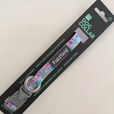 NEW (S) FuzzYard Dog Collar Adjustable For Pet Pink Blue Tie Dye  For Small Dogs • $18.99