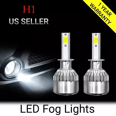 2X White 6500K High Power H1 72W 9000LM COB LED Headlight Kit Hi/Low Beam Bulbs • $11.39