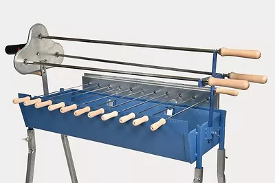 £168 • Buy Cypriot Charcoal Rotisserie Barbecue BBQ Grill Foukou With AC/DC Electric Motor