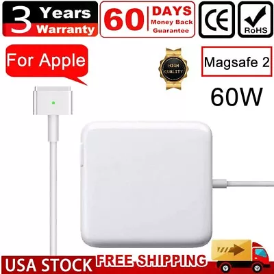 60W Magsafe 2 T-Tip AC Power Adapter Charger For Macbook Pro 13  A1435 A1502 New • $13.29