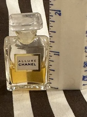 Vintage Chanel ALLURE .13 Fl Oz / 4mL Mini Bottle With Just Shy Of 1/2 Remaining • $23