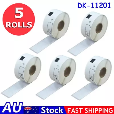 5X Compatible For Brother DK-11201 Address Label 29mm X 90mm QL500 QL570 QL700 • $24.99