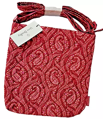 Vera Bradley  North South Crossbody Bag - Buttercup Paisley Cherry • $45