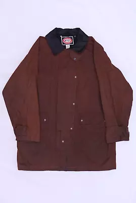C5313 VTG The Australian Outback Collection Oilskin Jacket Made In USA Size L • £40.54