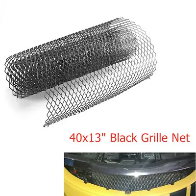 100x33cm Black Car Intercooler Radiator Protector Grille Net Mesh Grill Section • $18.63