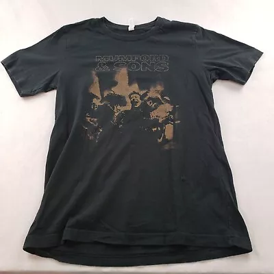 Mumford & Sons T Shirt Concert Shirt Band Photo Black Cotton Men M • $15.99