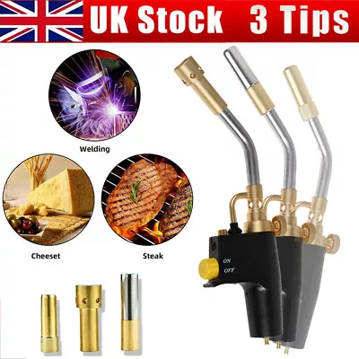 Professional Propane Mapp Gas Blow Torch Welding Soldering Brazing Plumbers Tool • £22