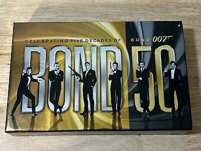 Bond 50:Celebrating Five Decades Of James Bond 007 (Blu-ray 24-Disc Set) Box • $49.99