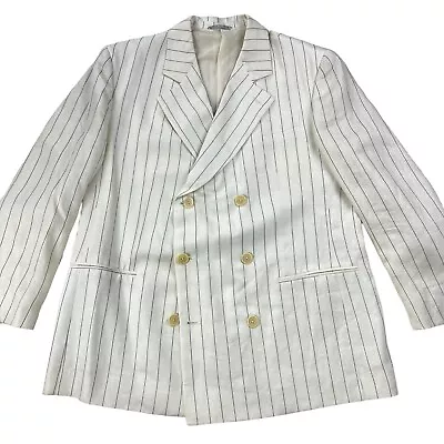 VTG Gianfranco Ferre Men’s Linen Double Breasted Blazer/Jacket • 54 EU | 44R US • $279.99