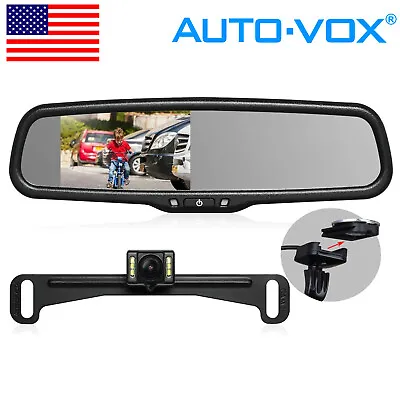 AUTO-VOX T2 Car Backup Camera OEM 4.3  Mirror Monitor Kit Rear View Night Vision • $102.29