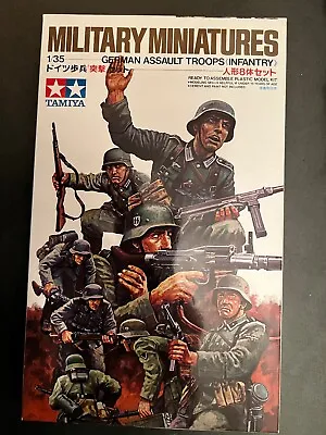 Tamiya Military Miniatures German Assault Troops Infantry  Soldiers 1/35 Scale • £10