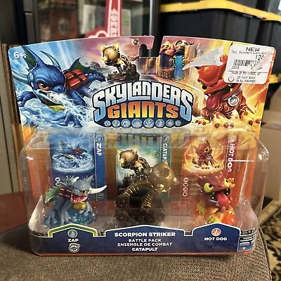 Skylanders Giants Scorpion Striker Battle Pack W/ Zap Catapult Hot Dog BRAND NEW • $39.99