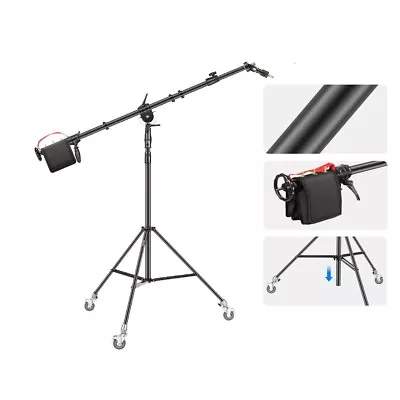 Neewer Heavy Duty Light Stand With Casters 7.9 /2.4m Wheeled Base Tripod Stand • $132.99