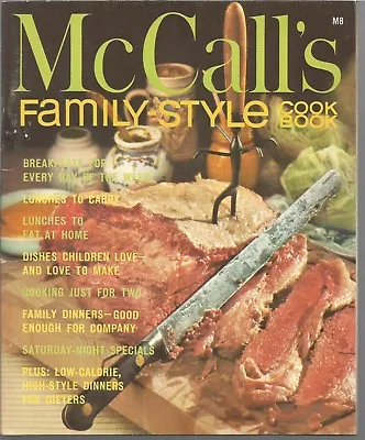 -McCall's Family-Style Cookbook Vintage 1974 Softcover M8 Recipes Cooking • $4.99