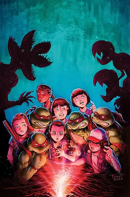 Tmnt Stranger Things #2 Virgin (1:25)  Idw Pub.  Comics  Stock Img 2023 • £7.91