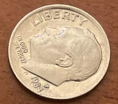 1984 P Roosevelt Dime Double Ear D.D.O. D.D.R. &R.P.M. VERY RARE • $500