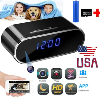 Wireless WiFi Mini Spy Camera HD 1080P Hidden IP DVR Camcorder Home Security Cam • $39.99