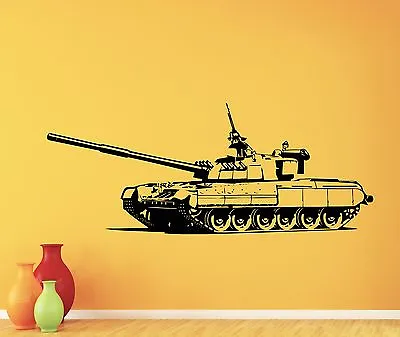 Tank Wall Decal War Panzer Army Military Vinyl Sticker Kids Room Art Decor 51thn • $29.97
